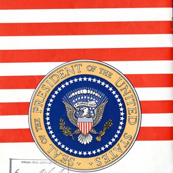 1961 Official Inaugural Program, back cover