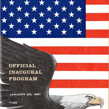 1961 Official Inaugural Program, front cover