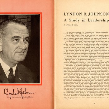 1961 Official Inaugural Program, pages 4-5