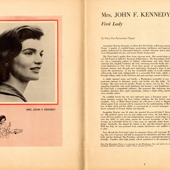 1961 Official Inaugural Program, pages 6-7