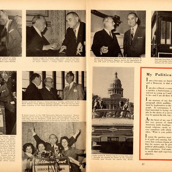 1961 Official Inaugural Program, pages 26-27
