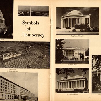 1961 Official Inaugural Program, pages 34-35