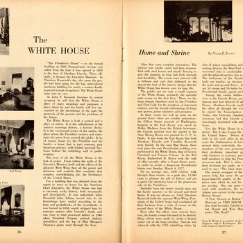1961 Official Inaugural Program, pages 36-37
