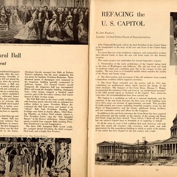 1961 Official Inaugural Program, pages 50-51