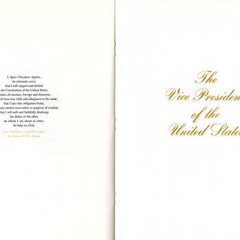 1969 Official Inaugural Program, pages 32-33