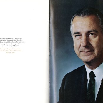 1969 Official Inaugural Program, pages 34-35