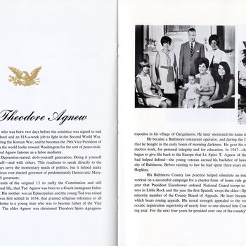 1969 Official Inaugural Program, pages 36-37