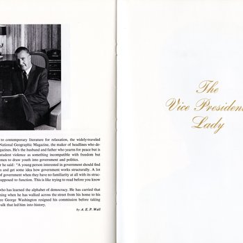 1969 Official Inaugural Program, pages 40-41