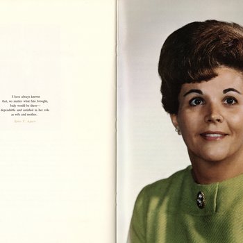 1969 Official Inaugural Program, pages 42-43