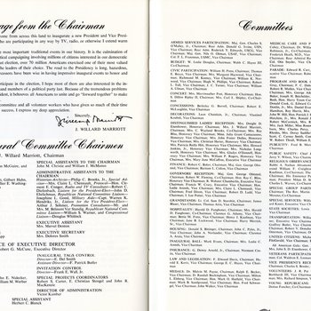 1969 Official Inaugural Program, pages 46-47