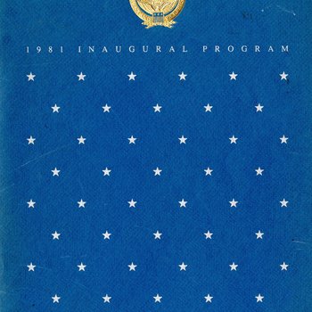 1981 Inaugural Program, front cover