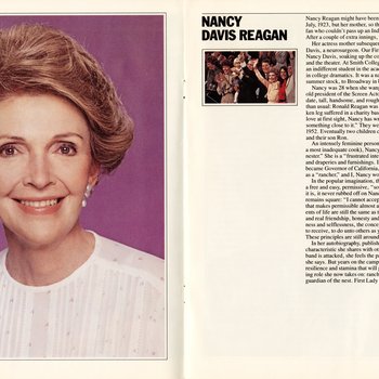 1981 Inaugural Program, page 8-9