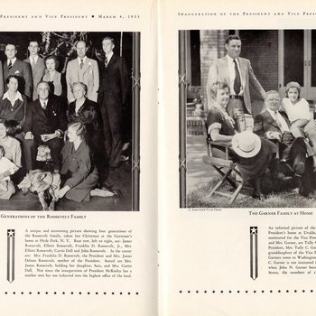 1933 Official Inaugural Program, page 24-25