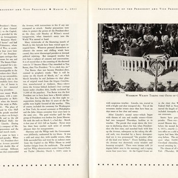 1933 Official Inaugural Program, page 38-39