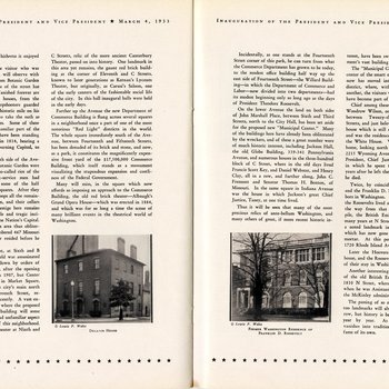 1933 Official Inaugural Program, page 46-47