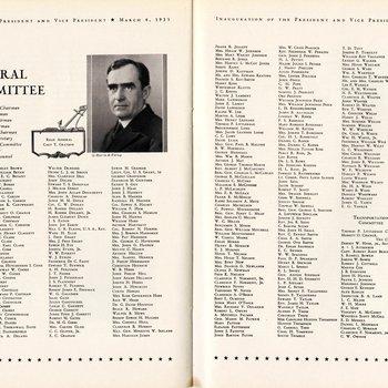 1933 Official Inaugural Program, page 48-49