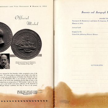 1933 Official Inaugural Program, page 64