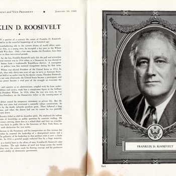 1941 Official Inaugural Program, page 4-5