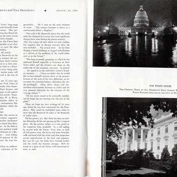 1941 Official Inaugural Program, page 16-17