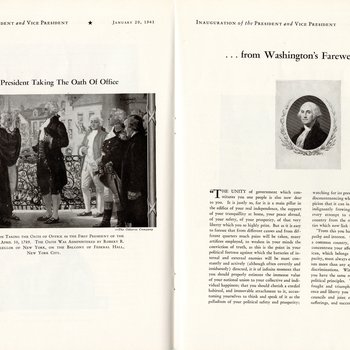 1941 Official Inaugural Program, page 28-29
