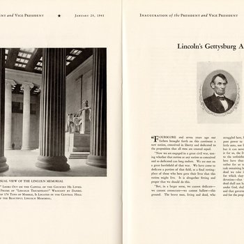 1941 Official Inaugural Program, page 36-37
