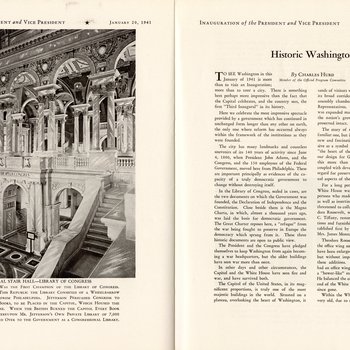 1941 Official Inaugural Program, page 40-41