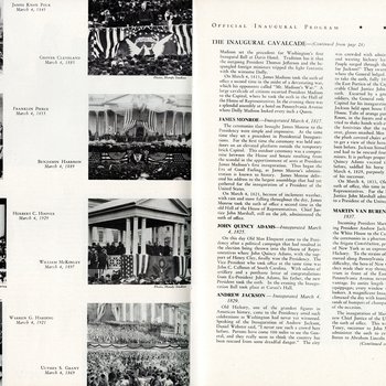 1949 Official Inaugural Program, page 30-31