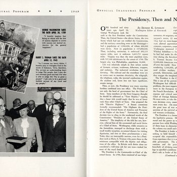 1949 Official Inaugural Program, page 32-33