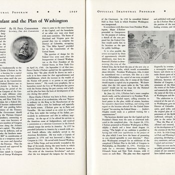 1949 Official Inaugural Program, page 54-55