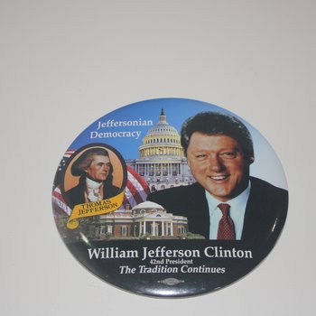 Jeffersonian Democracy campaign button