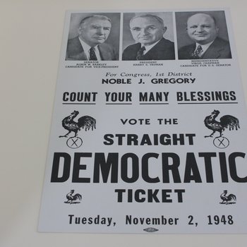 Vote the Straight Democratic Ticket campaign poster