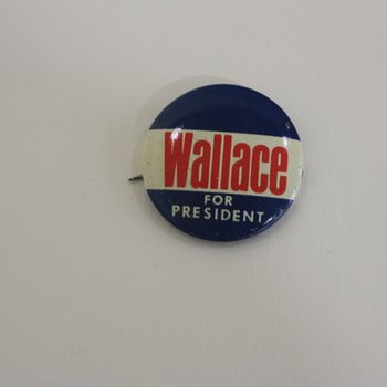 Wallace for President campaign button