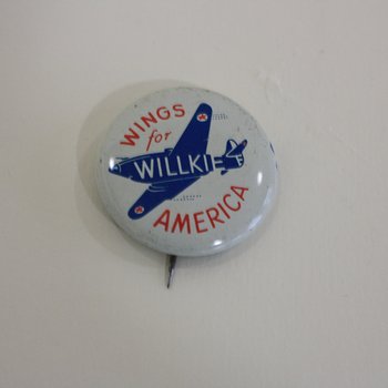 Wings for America campaign button