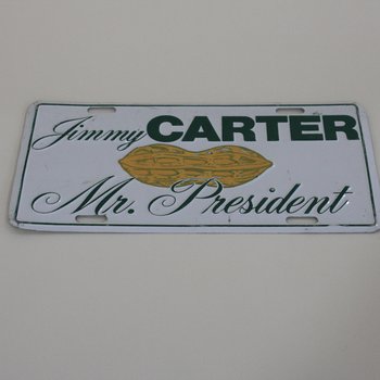 Jimmy CARTER Mr. President license plate