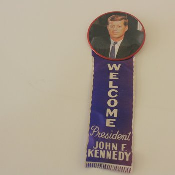 1960 Welcome President John F. Kennedy ribbon