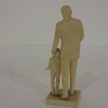 Figurine of JFK and Son, back