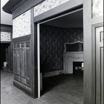 Entrance to Parlor Room in Vacant Biglow-Helms Mansion in Tampa, Florida