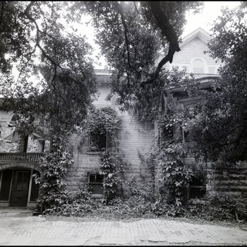 Back of Vacant Biglow-Helms Mansion in Tampa, Florida, B