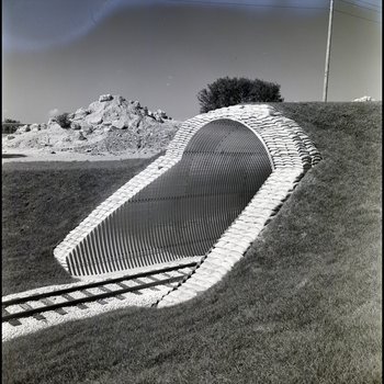 Trans-Veldt Railway Covered Entrance at Busch Gardens in Tampa, Florida, B
