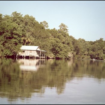 View of Riverbank Cabin, A