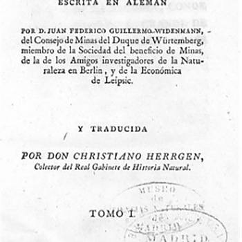 Figura 2. Portada del tratado traducido por Christiano Herrgen (1797), citado en la Gaceta de Madrid, fol. 559.