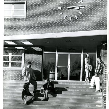 Students on Steps