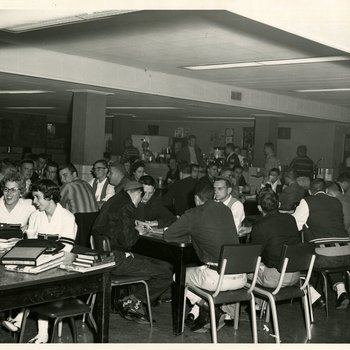 Students in Student Center