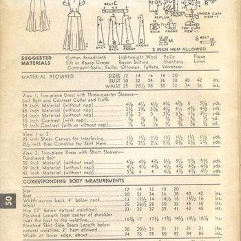 Advance American Designer Pattern 6004 - Back