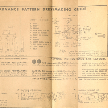 Advance American Designer Pattern 6004 - Instruction Sheet 1