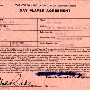 Johnny Dangerously, 1983 Contract