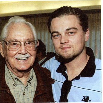 Hal Riddle and Leonardo Dicaprio, photograph