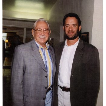 Hal Riddle and Tom Hanks, photograph