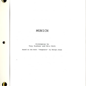 Tony Kushner and Eric Roth, Munich (2005) screenplay