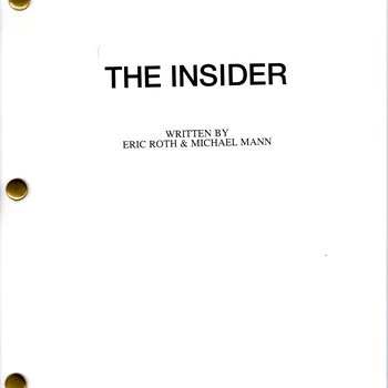 Eric Roth and Michael Mann, The Insider (1999) screenplay